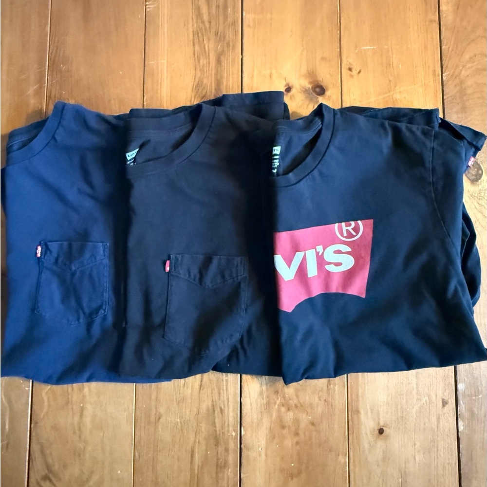 Levi's Men’s Black Logo Pocket T-Shirt XL and XXL